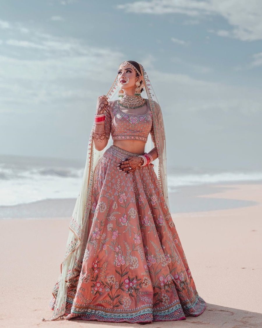 Buy Off White Digital Printed Work Chinnon Trendy Designer Lehenga Choli  Online