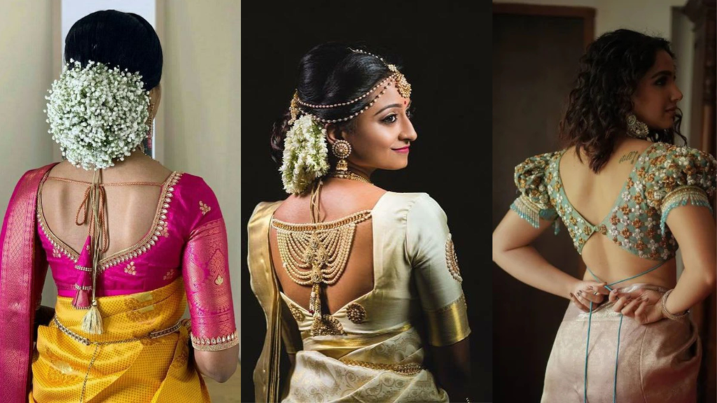 Wedding Blouse Back Designs For Silk Sarees