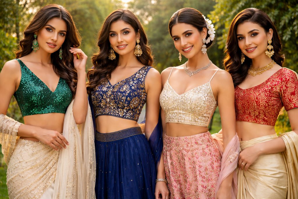 Crop Top Blouse Designs