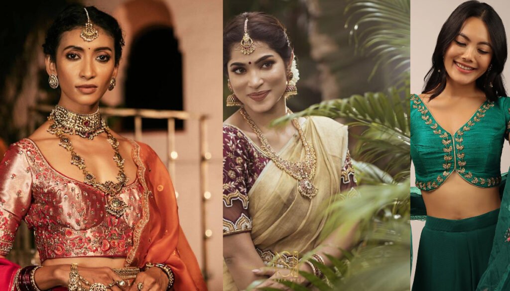 Tissue Saree Blouse Designs
