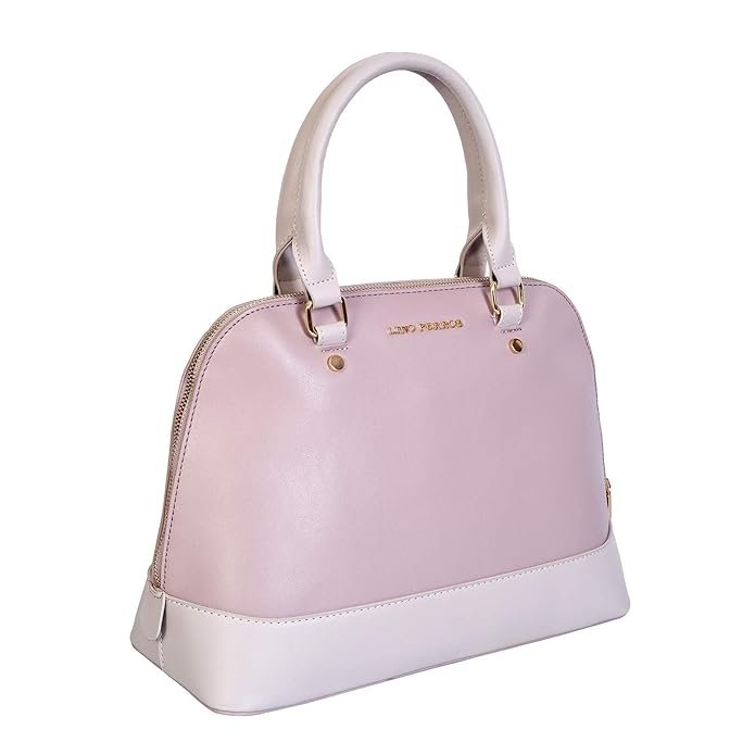 Lino Perros Women Pink Synthetic Leather Satchel 1