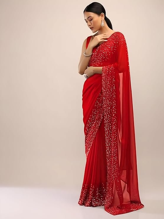 Women`s Cotton Saree With Blouse Piece