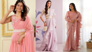 Ruffle Saree Party Wear