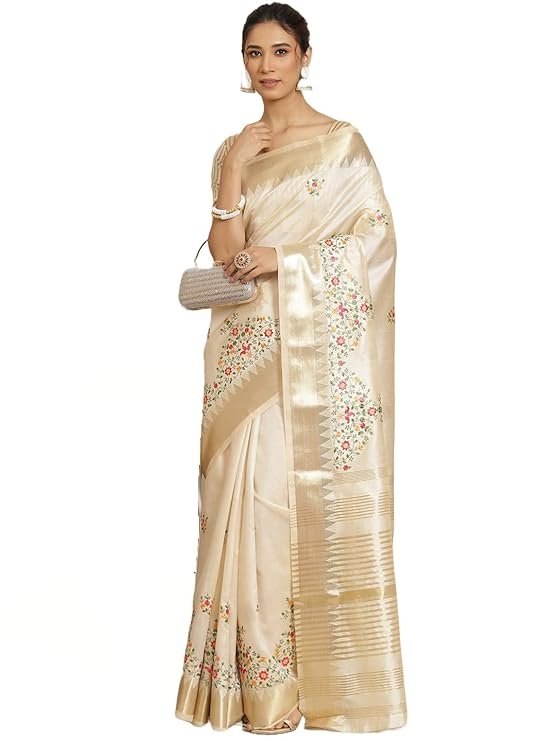 Women`s Cotton Saree With Blouse Piece